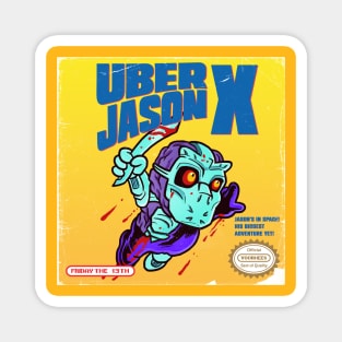 Uber Jason X - 8 Bit Colour NES Cover Magnet