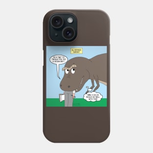 T-Rex and the Vegan Survey Phone Case