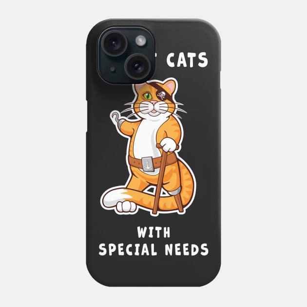 ADOPT CATS WITH SPECIAL NEEDS Phone Case by Cat In Orbit ®