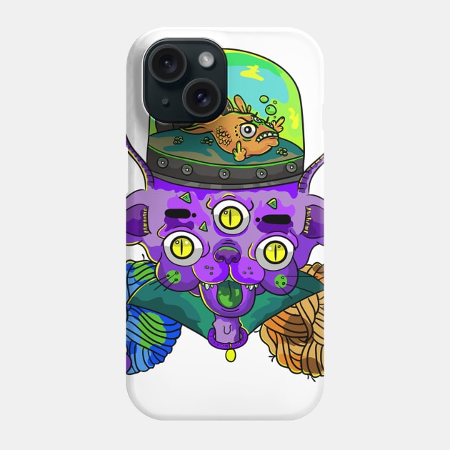 ALIENCAT Phone Case by DeePeeArts