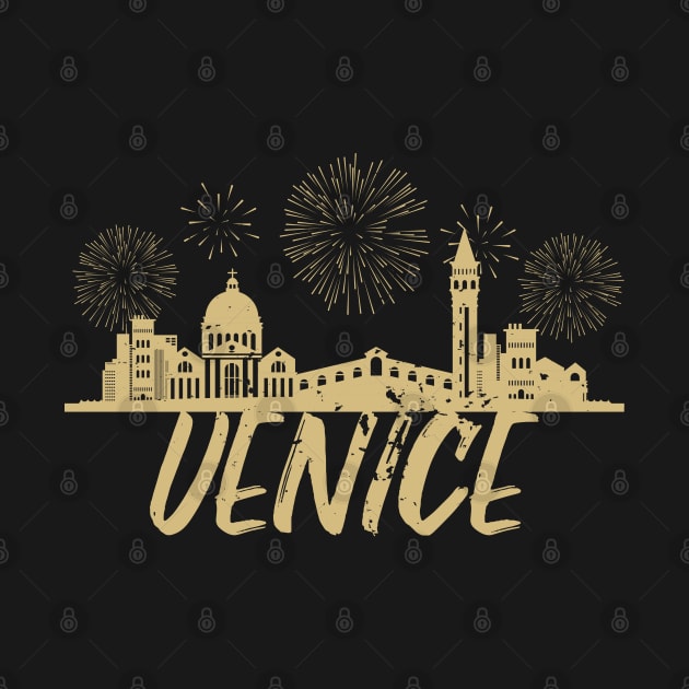 Venice Skyline, Venice New Year by A-Buddies