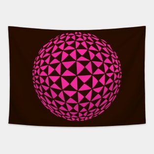 Glitch Ball Pink Tapestry