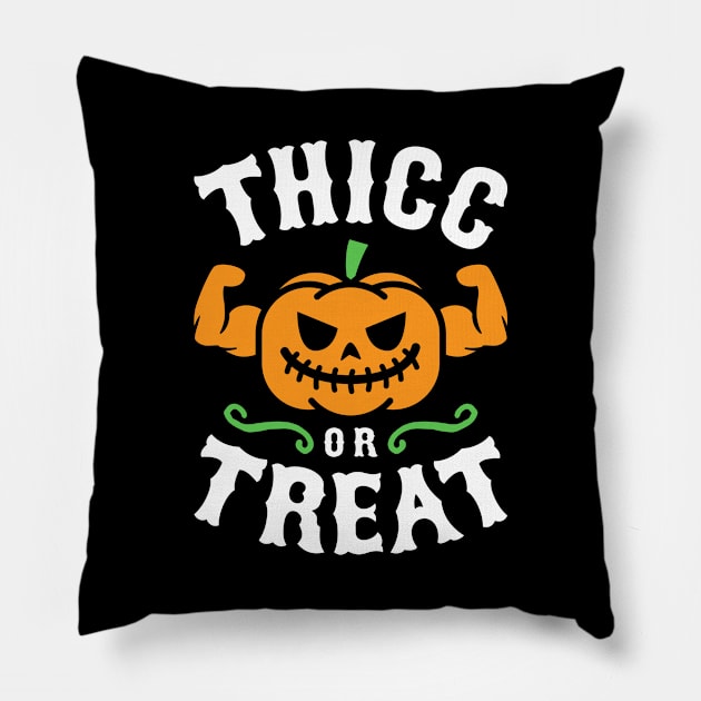 Thicc Or Treat Pillow by brogressproject