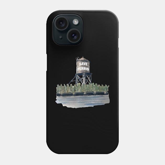 Save Ferris - Water Tower Phone Case by RetroZest