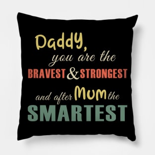 Funny fathers day shirt gift Pillow