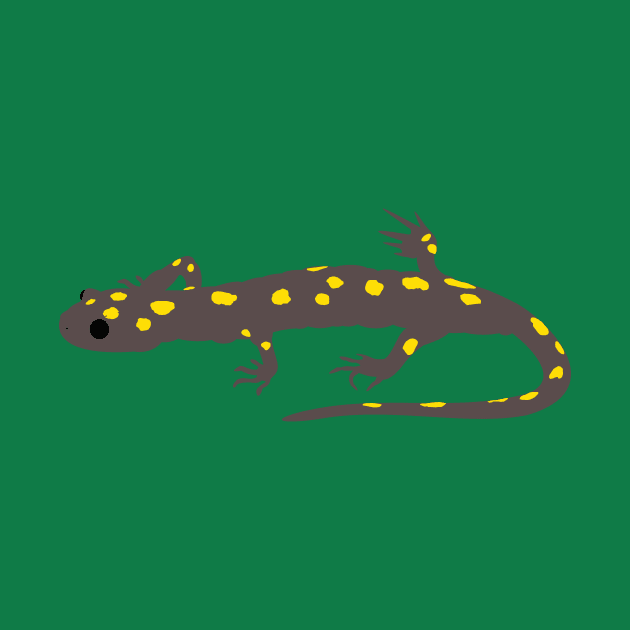 Yellow-Spotted Salamander by stargatedalek