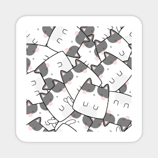 Kawaii Cute Cats Pattern Magnet