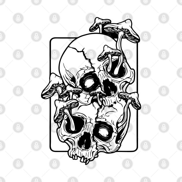 skull mashroom by Mad77store