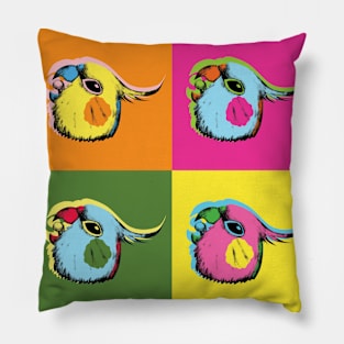 Birdy Warhol Screm Blocks Pillow