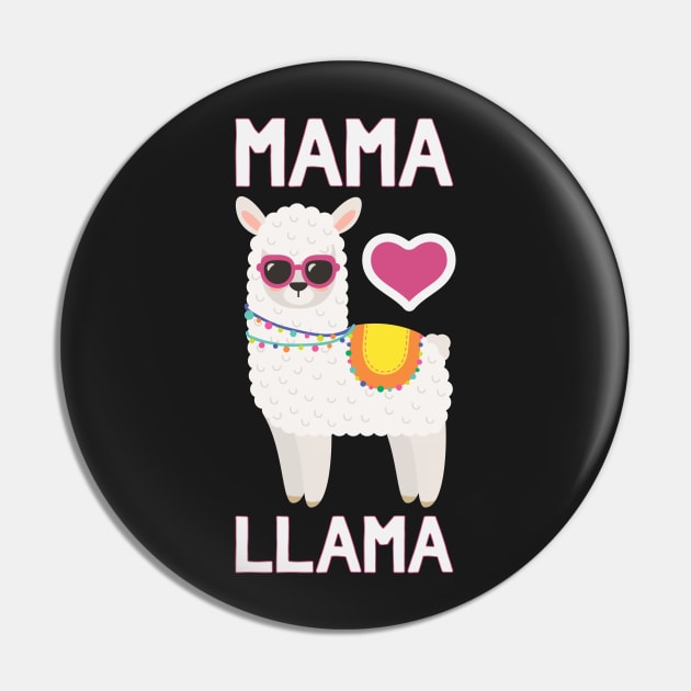 Mama Llama - Funny Mother's Day Llama Pin by kdpdesigns