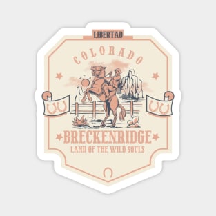 Breckenridge Colorado wild west town Magnet