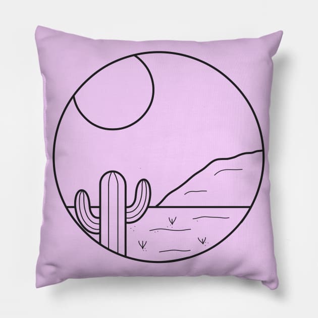 Simple desert Pillow by Jasmwills