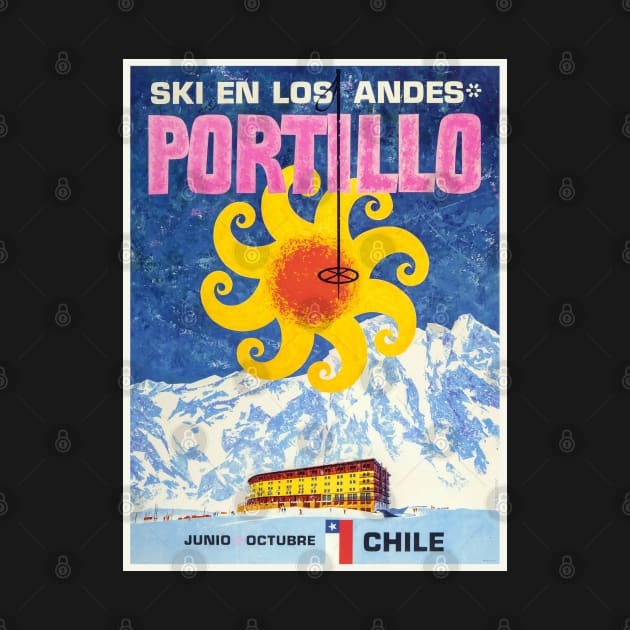 Portillo,Chile,Ski Poster by BokeeLee