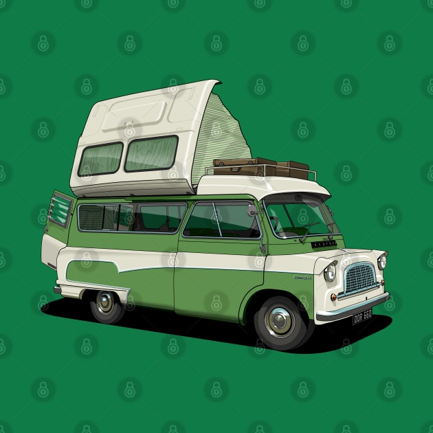 Bedford Camper Van in green by candcretro