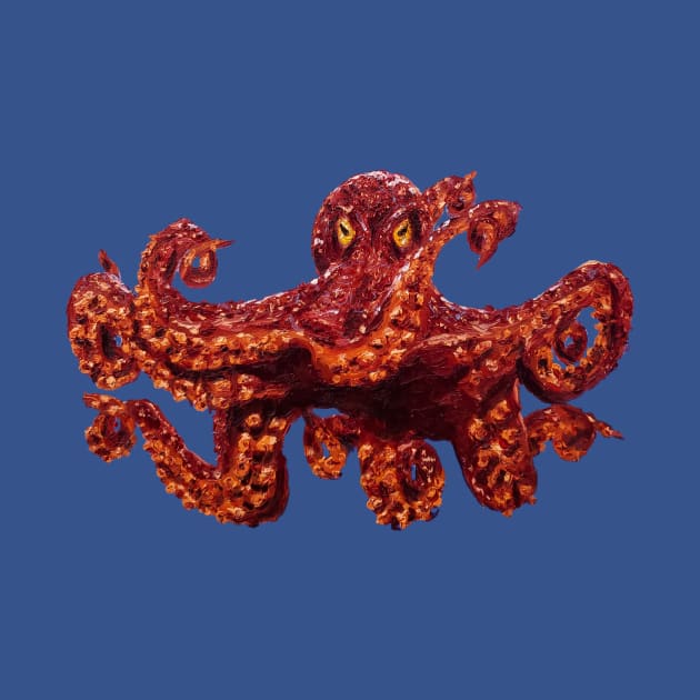 Giant Red Octopus by MSerido