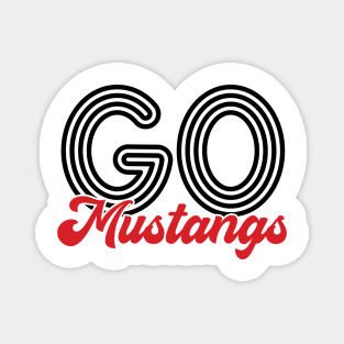 Go Mustangs - Volleyball Magnet