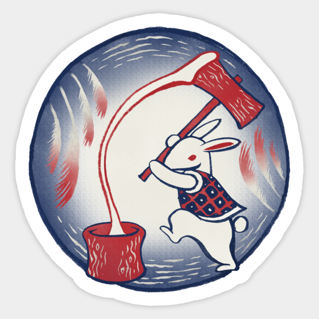 Jyu Goya 十五夜 Woodblock Sticker Teepublic Jyu Goya 十五夜 Woodblock Sticker Teepublic