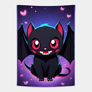 Cute Kawaii Vampire Bat Tapestry