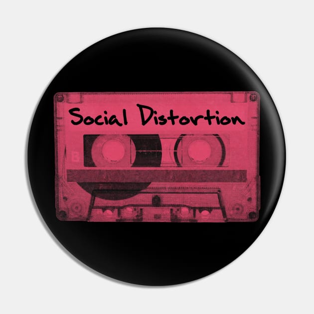 Social Distortion Cassette Tape Vintage Pin by car lovers in usa