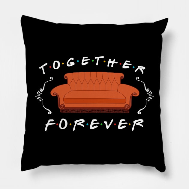 TOGETHER FOREVER Pillow by mojokumanovo