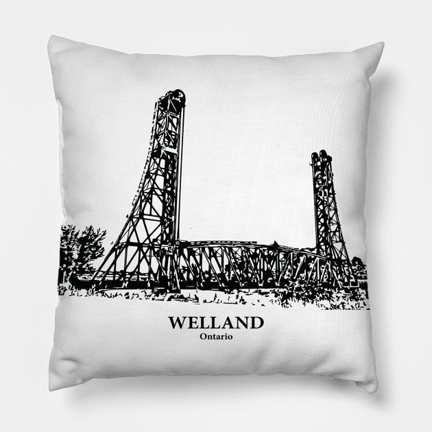 Welland - Ontario Pillow by Lakeric