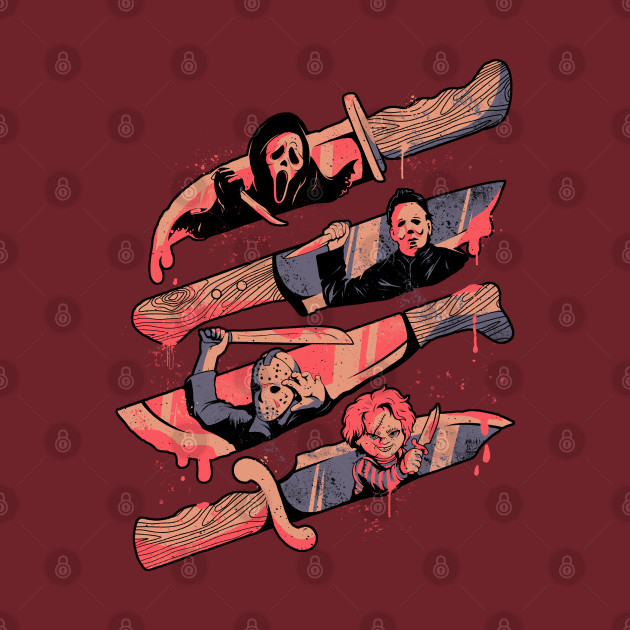 Knife Killers Classic Scary Terror Halloween Gift Scary TShirt