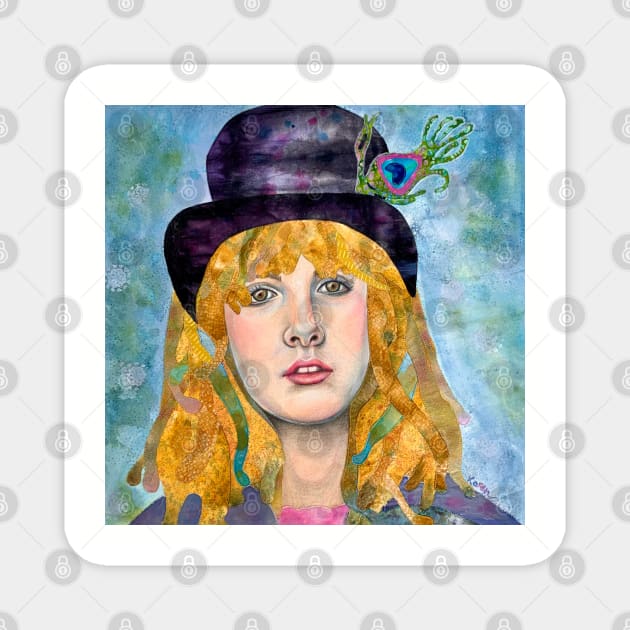 Stevie Nicks Gypsy that Remains Magnet by karenpaytonart