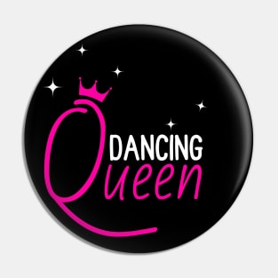 Dancing Queen Pink with Crown Pin