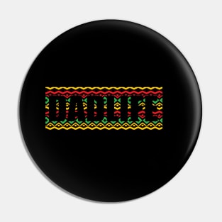 Dad Life, African Pattern Rasta Colors, Proud Dad Pin