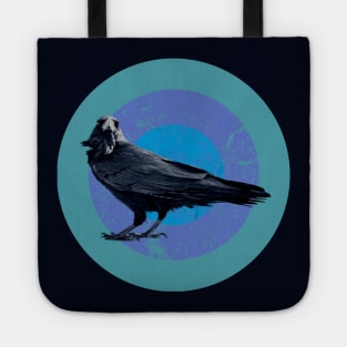 Halftone retro design Raven Tote