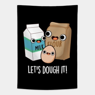 Let's Dough It Cute Baking Pun Tapestry