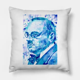 ALFRED ADLER - watercolor portrait .1 Pillow