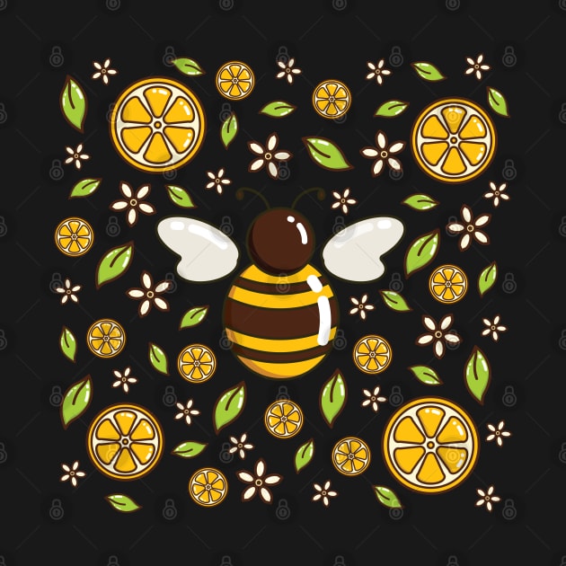 Honey Bee and Lemon | Black by Wintre2