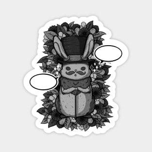 Top Hat Bunny Magnet