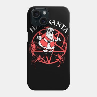 HAIL SANTA Christmas Halloween Pentagram Horror Tee Phone Case