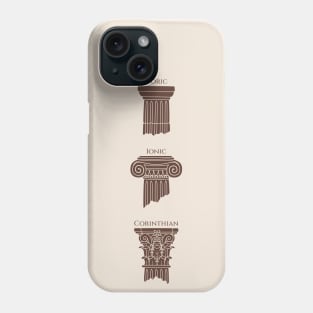 Dark Academia: Greek Columns Phone Case