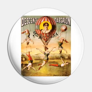 DESCENTE D' ABSALON Par Miss Siena Circus Acrobatic Advert Poster. Pin