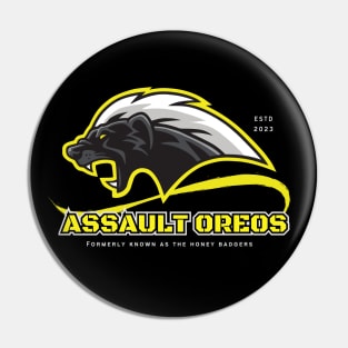 Assault Oreos Honey Badger Team Design Pin
