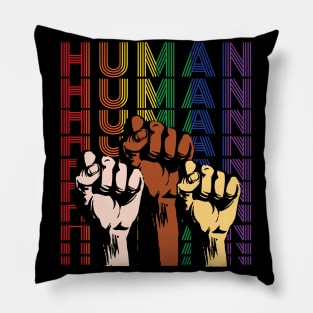 Pride LGBT Strong Hand Human Gay Rainbow Gift Pillow