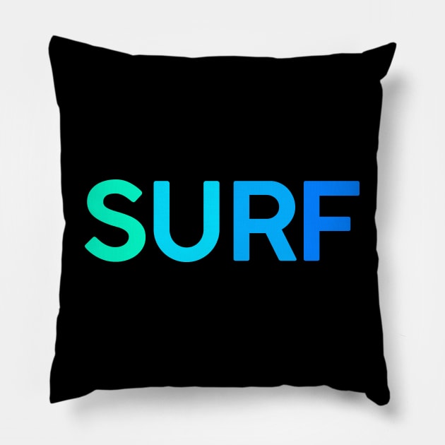 SURF Pillow by StephenBibbArt