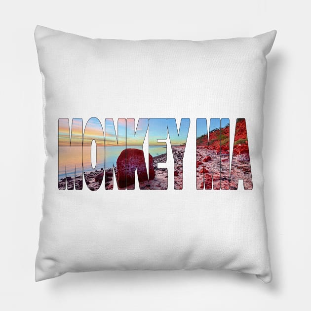 MONKEY MIA - Western Australia Sunrise Beach Pillow by TouristMerch