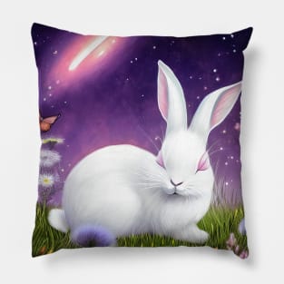 bunny butterfly Pillow