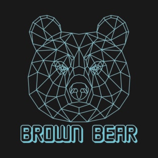 geometric brown bear T-Shirt