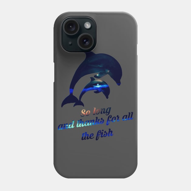 Fleeing dolphins final Phone Case by Thisepisodeisabout