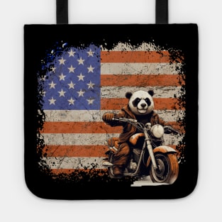 Biker Panda Tote