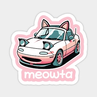 Cute Miata Cat Edition Magnet