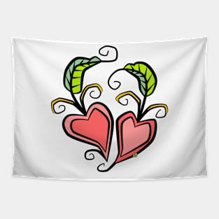 Garden Hearts Tapestry