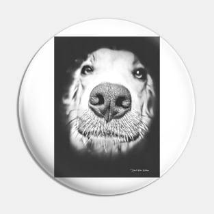 Man’s Best Friend – Black And White Pin