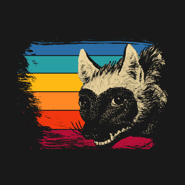 Colorful Hyena by shirtsyoulike