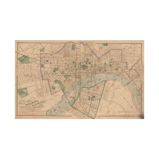 Vintage Map of Richmond Virginia (1876) T-Shirt